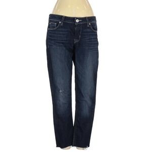 HUDSON Womens Jeans KRISTA Super Skinny Blue Stretch Denim Raw Hem Size 27